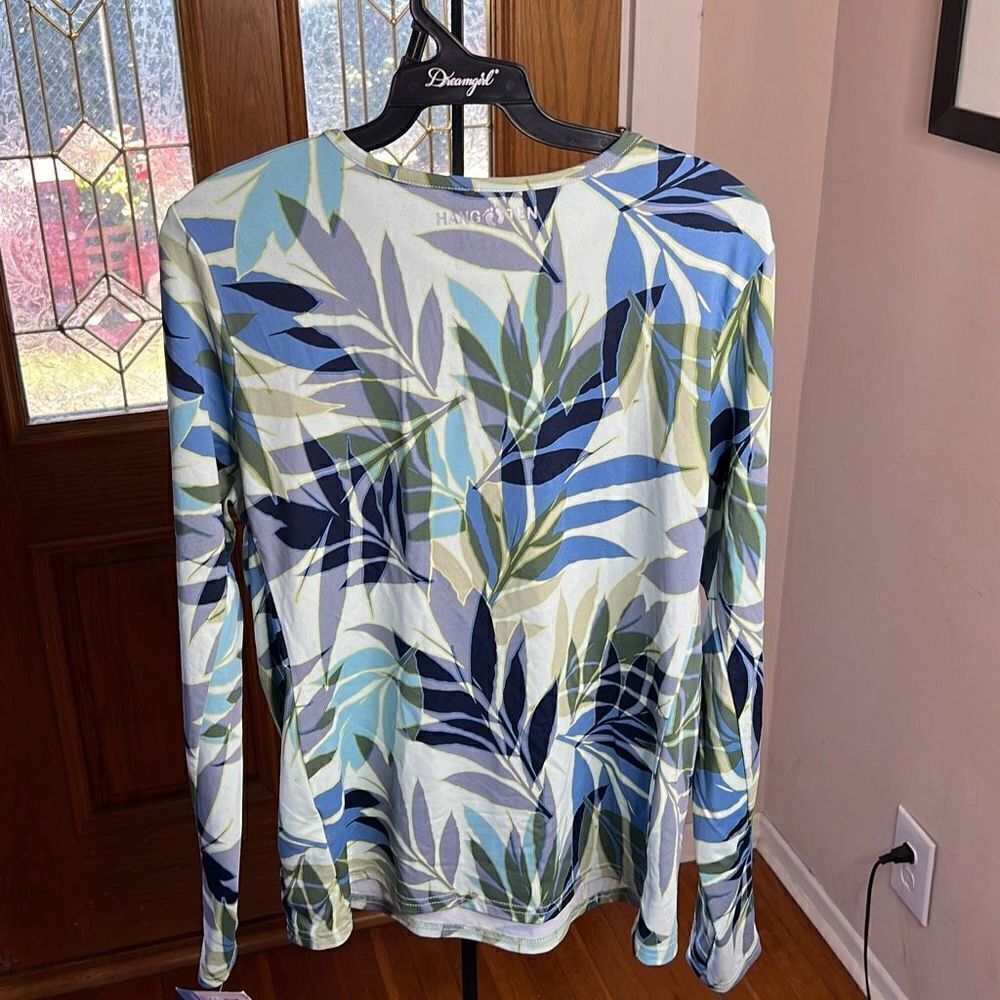❤️Hang Ten Women's UPF 50+ Quick Dry Long Sleeve Sun Tee, Mint Medium - Picture 6 of 6